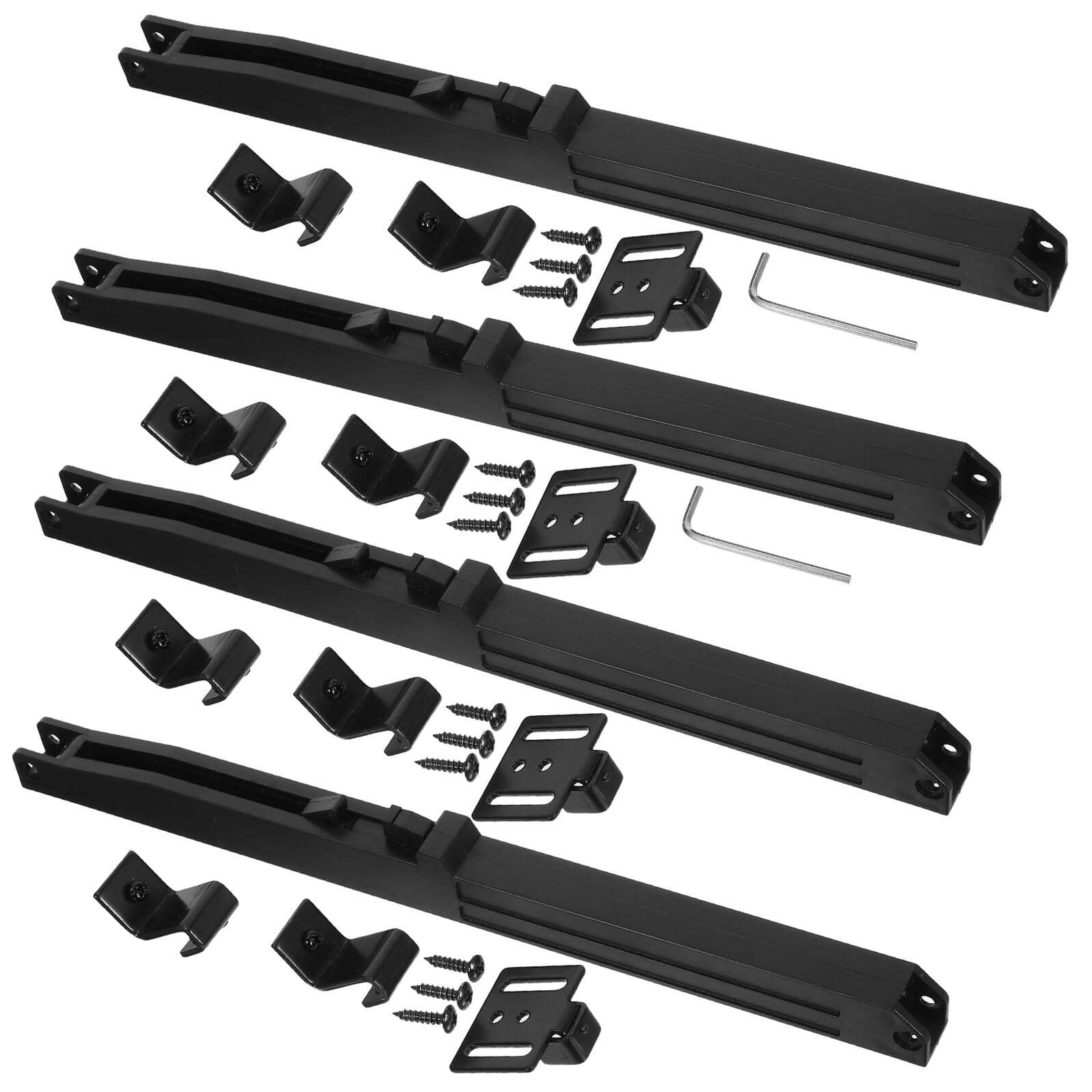 Amortisseur pour porte de grange coulissante 4 pcs avec système de freinage doux et silencieux