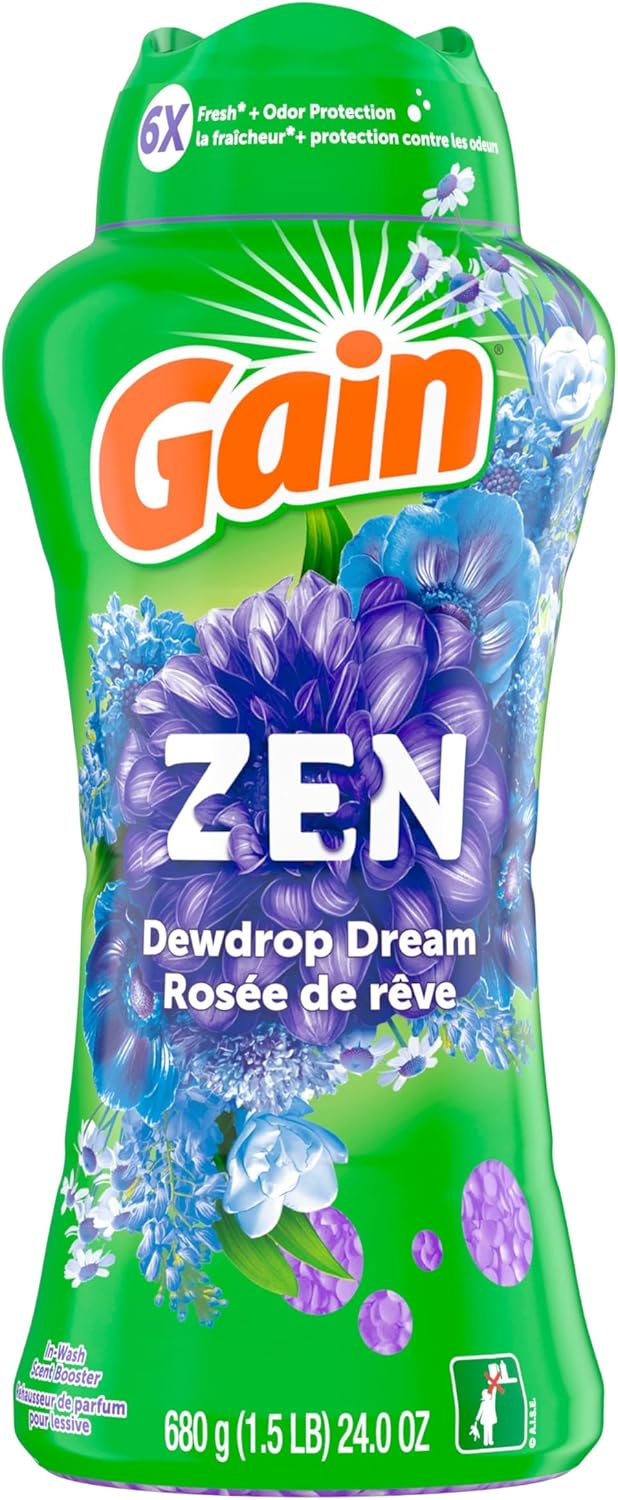 Gain In-Wash Laundry Scent Booster Beads, Zen, 680 Grams