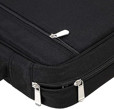 BTSKY Colored Pencil Case 220 Slots Pen Pencil Bag Organizer with Handy Wrap Portable- Multilayer Holder for Prismacolor Crayola Colored Pencils & Gel Pen(Black)