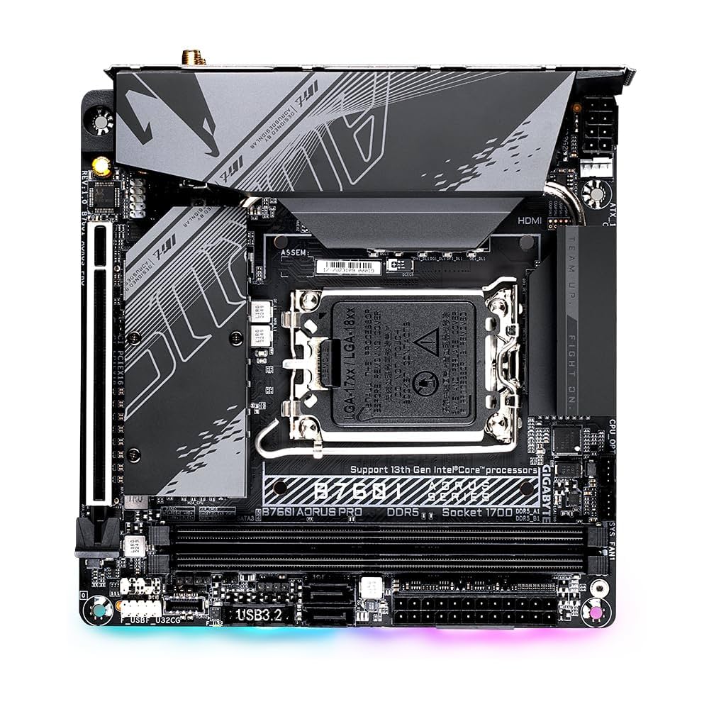 GIGABYTE B760I ITXマザーボード+i5 12400 CPUセット Amazon | GIGABYTE B760I AORUS PRO 1.1 Intel LGA 1700 m-ITX