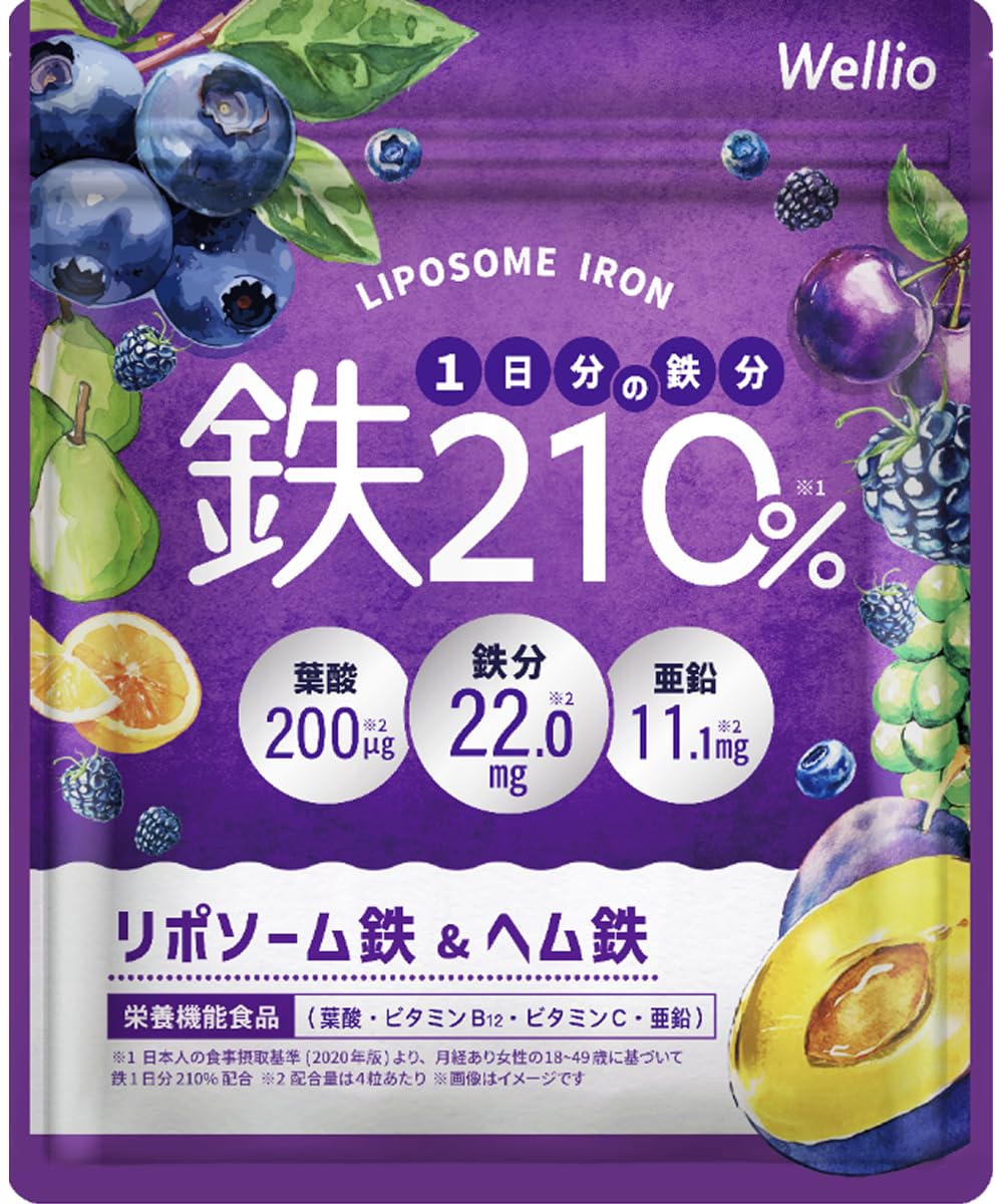 Amazon.co.jp: 【高吸収×持続型のW 鉄分 】 1日分の鉄分210