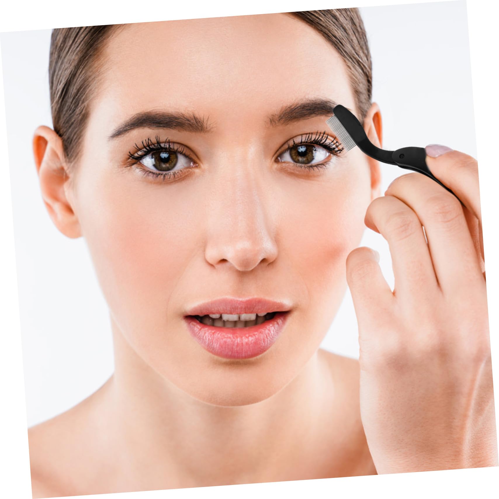 FRCOLOR Women's Eyebrow Trimmer Lash Separating Brush Eyelash Makeup Tool Metal Eyelash Comb Brow Trimmer for Women Styling Essential