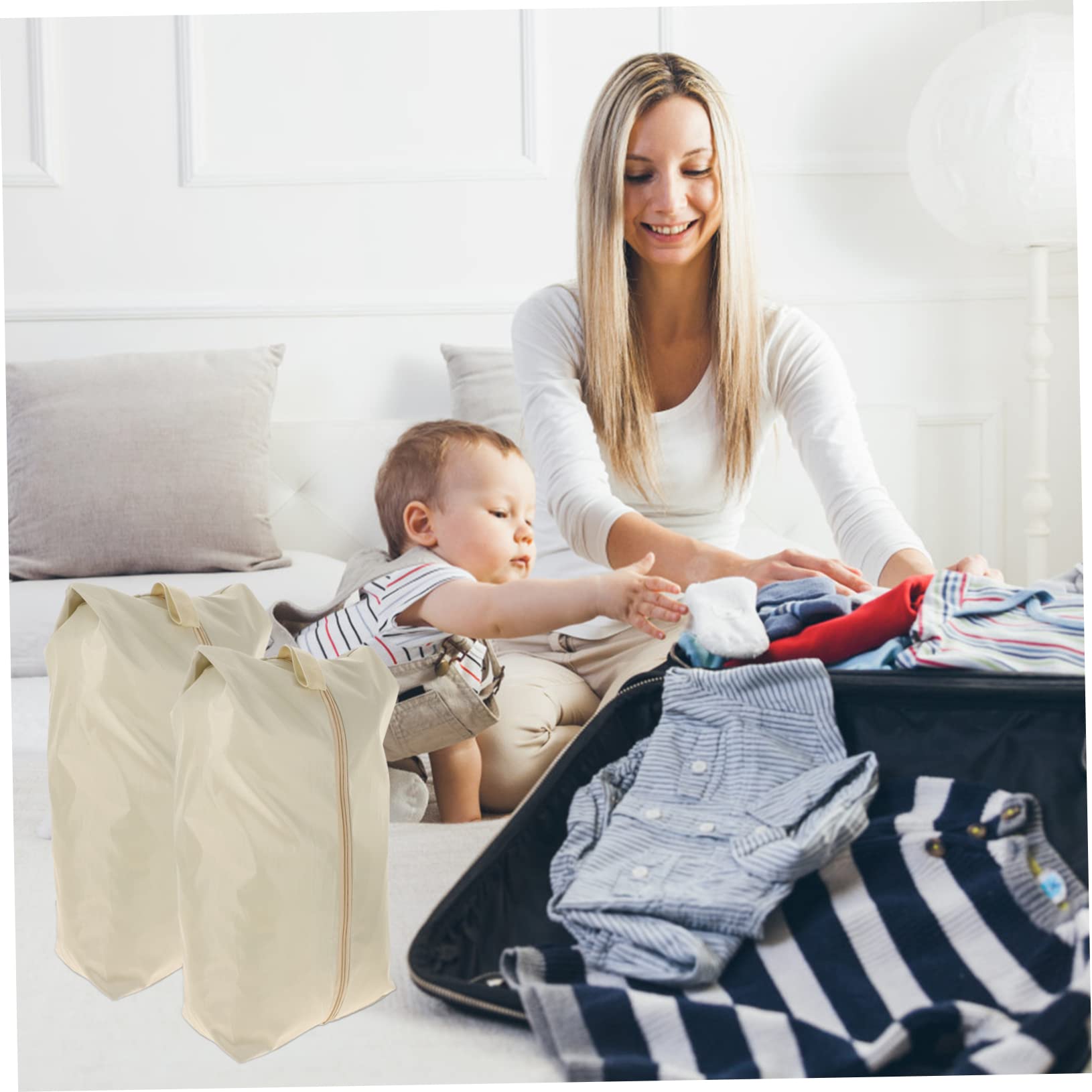8pezzi Borse Organizer Impermeabili Da Viaggio Da Sacchetti Salvaspazio Per Abbigliamento e Accessori Per Valigie e Bagagli Portatili