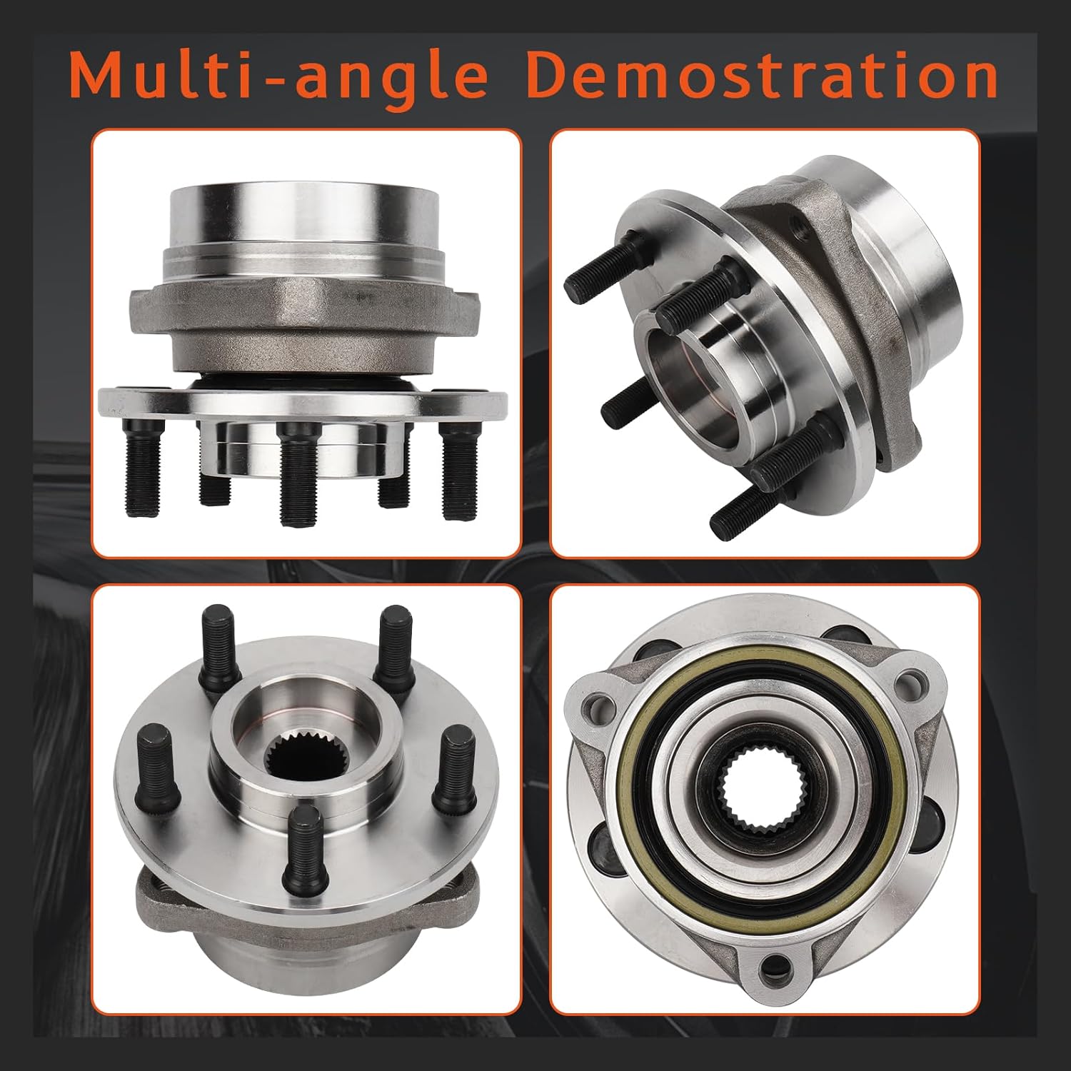 DRIVESTAR 513107 Front Wheel Hub & Bearing Assembly Left/Right for Jeep Cherokee 1984-1989, 1986-1989 for Jeep Comanche, 1984-1989 for Jeep Wagoneer(4WD), 1987-1989 for Jeep Wrangler, 5 Lug w/o ABS