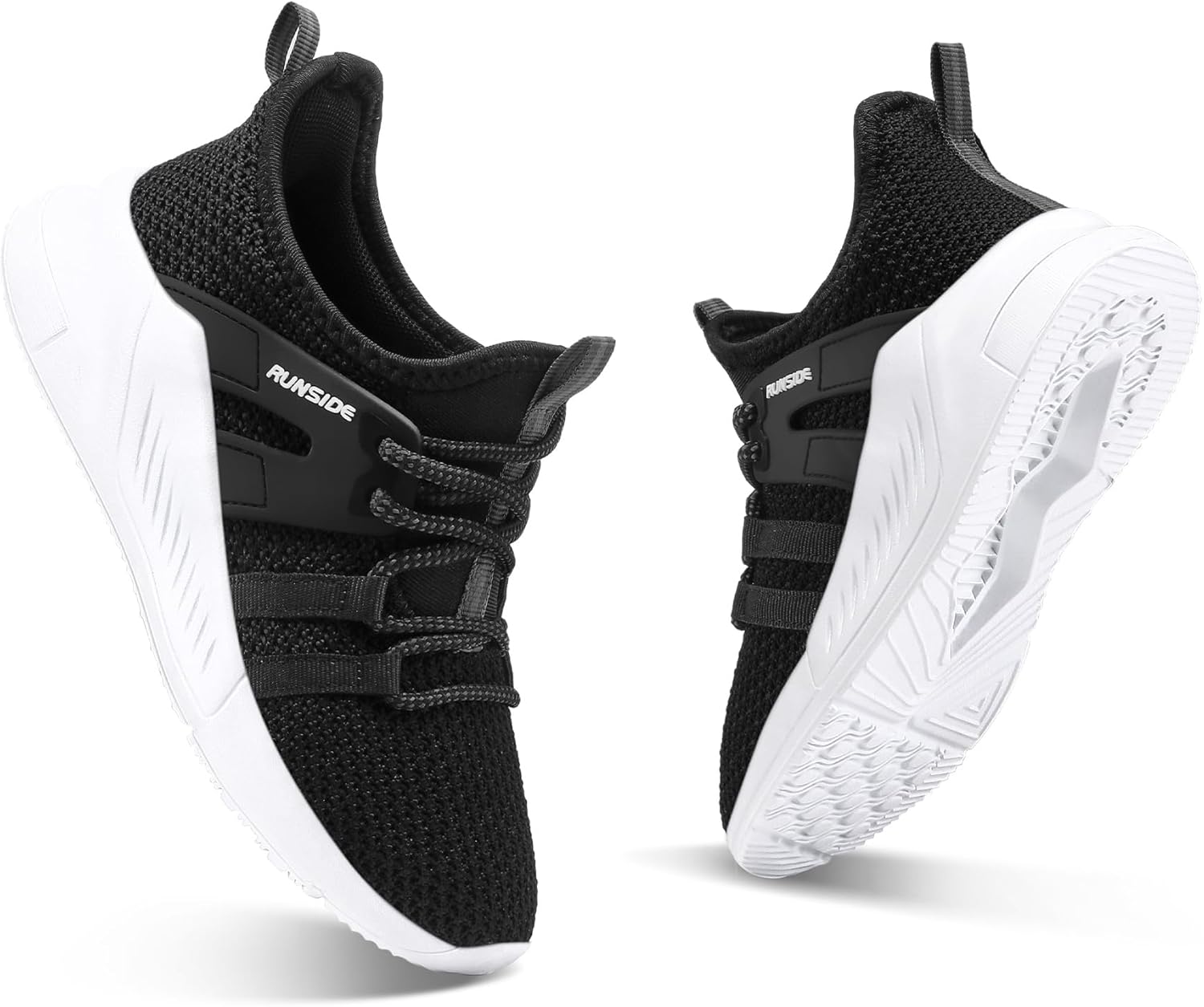 RUNSIDE Boys Girls Tennis Shoes Kids Lightweight Breathable Sneakers Lace-up Running Athletic Shoes for Toddler/Little Kid/Big Kid - Image 3