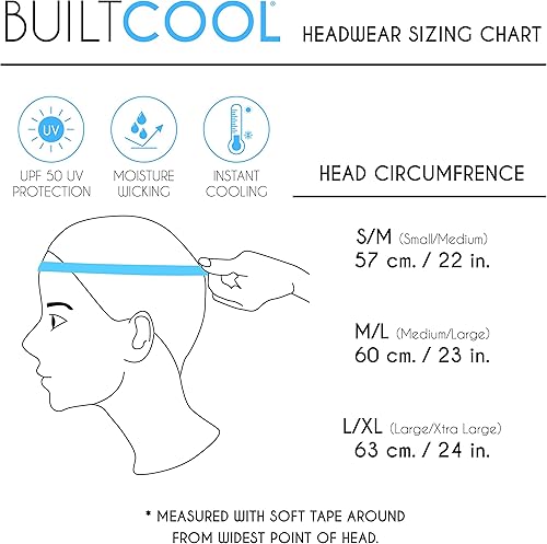 Miniatura 2 de BUILTCOOL Sombrero de cubo de enfriamiento para adultos - Sombrero Boonie para pesca, campamento y kayak