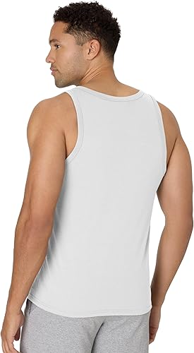 Miniatura 2 de Hanes Camiseta sin mangas Originals de mezcla triple para hombre, Camisetas sin mangas ligeras para hombre, Camiseta tipo tank sin mangas