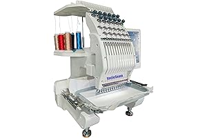 12-Needle Professional Embroidery Machine for Delicate Embroidered Creation
