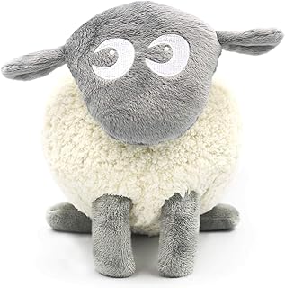 Sweet Dreamers Ewan The Dream Sheep, Grey - Baby White/Pink Noise Machine and Sleep Aid with Night Light