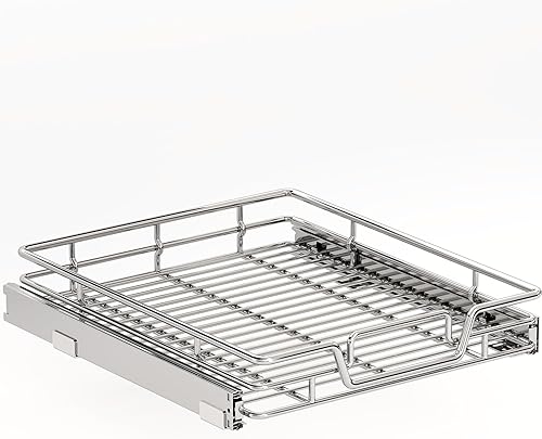 Miniatura 19 de Organizador de armario de cocina extraíble de 2 niveles, organizador de estantes y cajones, cesta de almacenamiento de despensa deslizable en