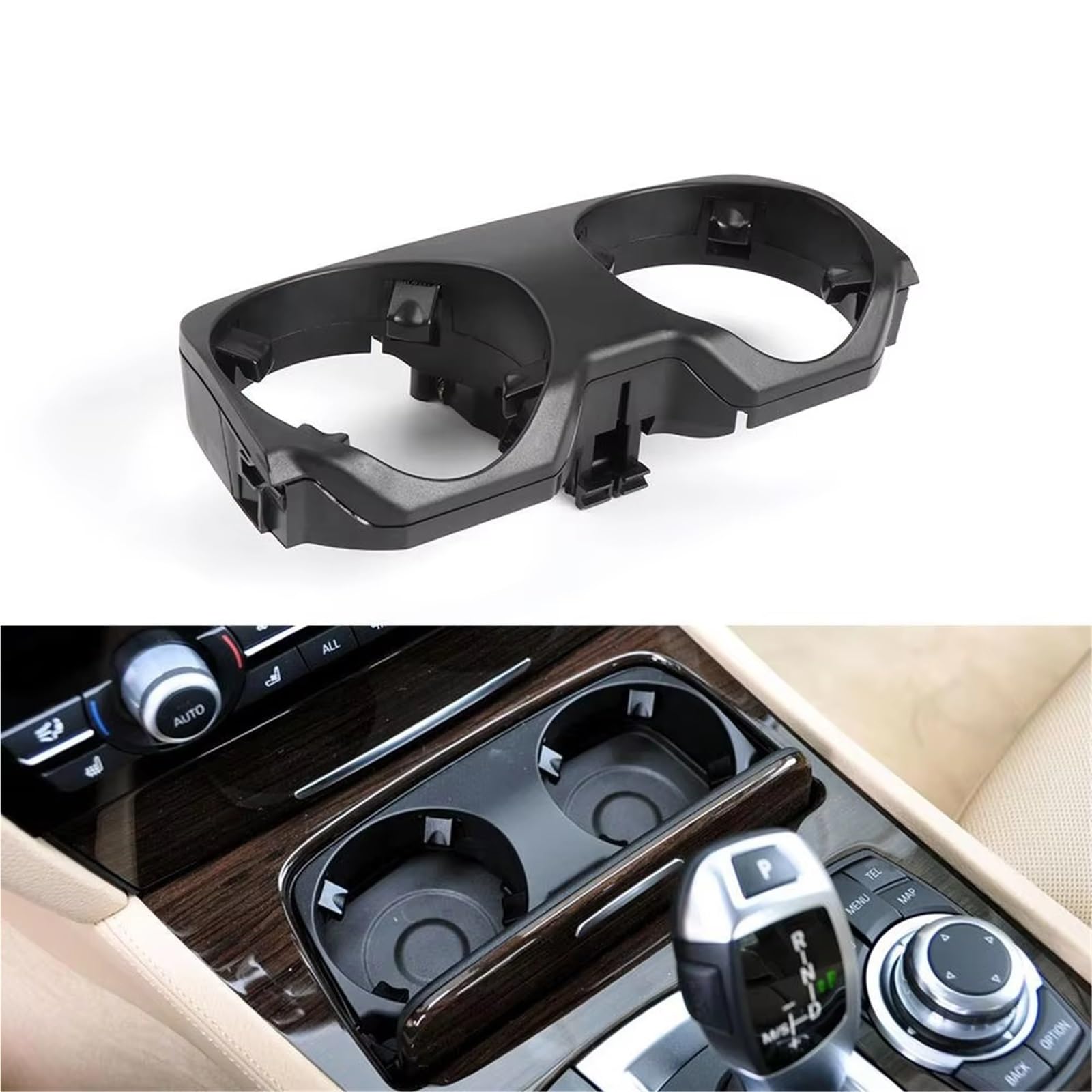 Consolle Portabevande Compatibile Con BMW Per Serie 7 F01 730i 2008 2009 2010 2011 2012 2013 2014 2015 Car Center Console Portabicchieri Per Bevande D'acqua 51169179820
