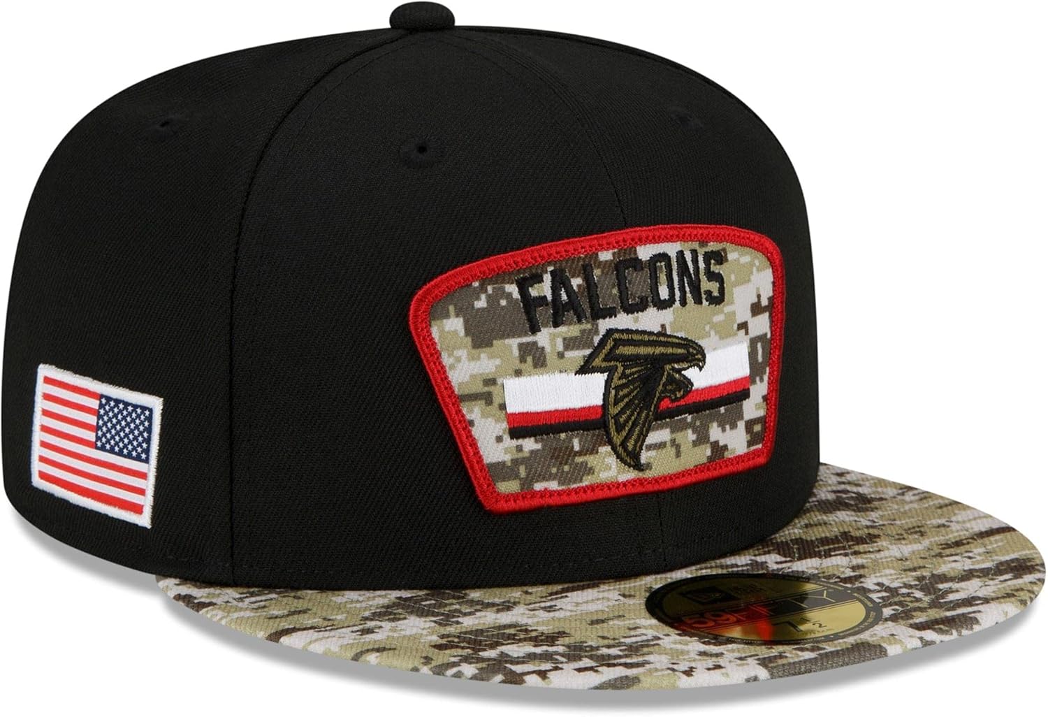 New Era Men's Black/Camo San Francisco 49ers 2021 Salute to Service 59FIFTY Fitted Hat