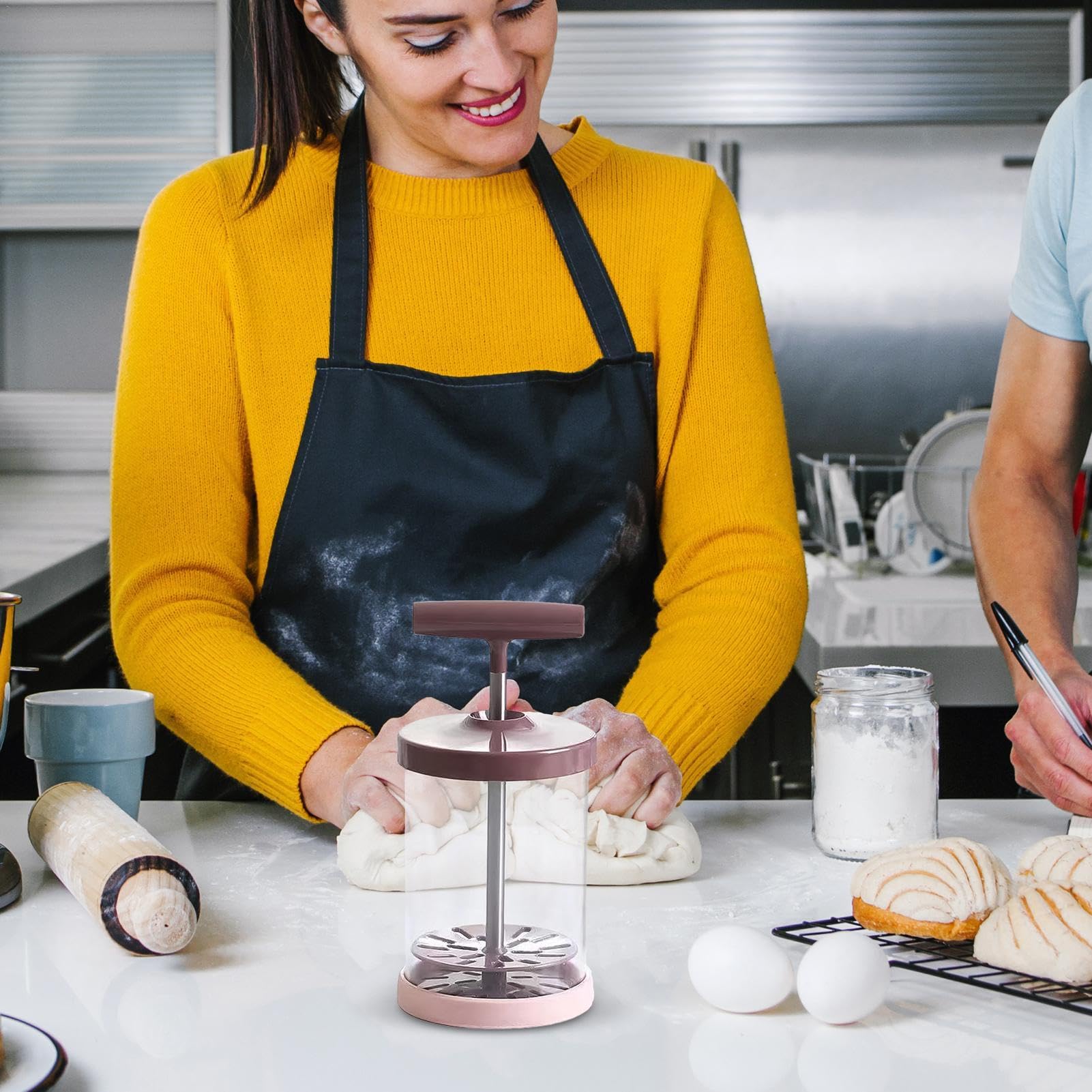 Manueller Milchaufschäumer - Handbetriebener Sahnespender Für Kaffee & Latte