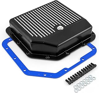 Speedmaster PCE221.1024 GM Turbo TH350 Finned Black Extra Capacity Aluminum Transmission Oil Pan