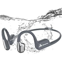 ANSTEN Swimming Headphones, Bone Conduction Earbuds IP68 Waterproof Earbuds, 8G MP3 Player Swimming Earphones Underwater, Bluetooth 5.4 Open Ear Headphones for Swim Run Cycle Surf