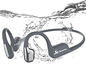 ANSTEN Swimming Headphones, Bone Driving, IP68 Waterproof Swimming Headphones with Bluetooth 5.4, Open Helmets with 32G MP3 for Swimming Running Cycling