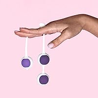 Vista 6 de Blush Wellness - Kit de entrenamiento progresivo de Kegel de 6.25 pulgadas, aprieta el músculo vaginal, 9 combinaciones de peso, bolas de huevo