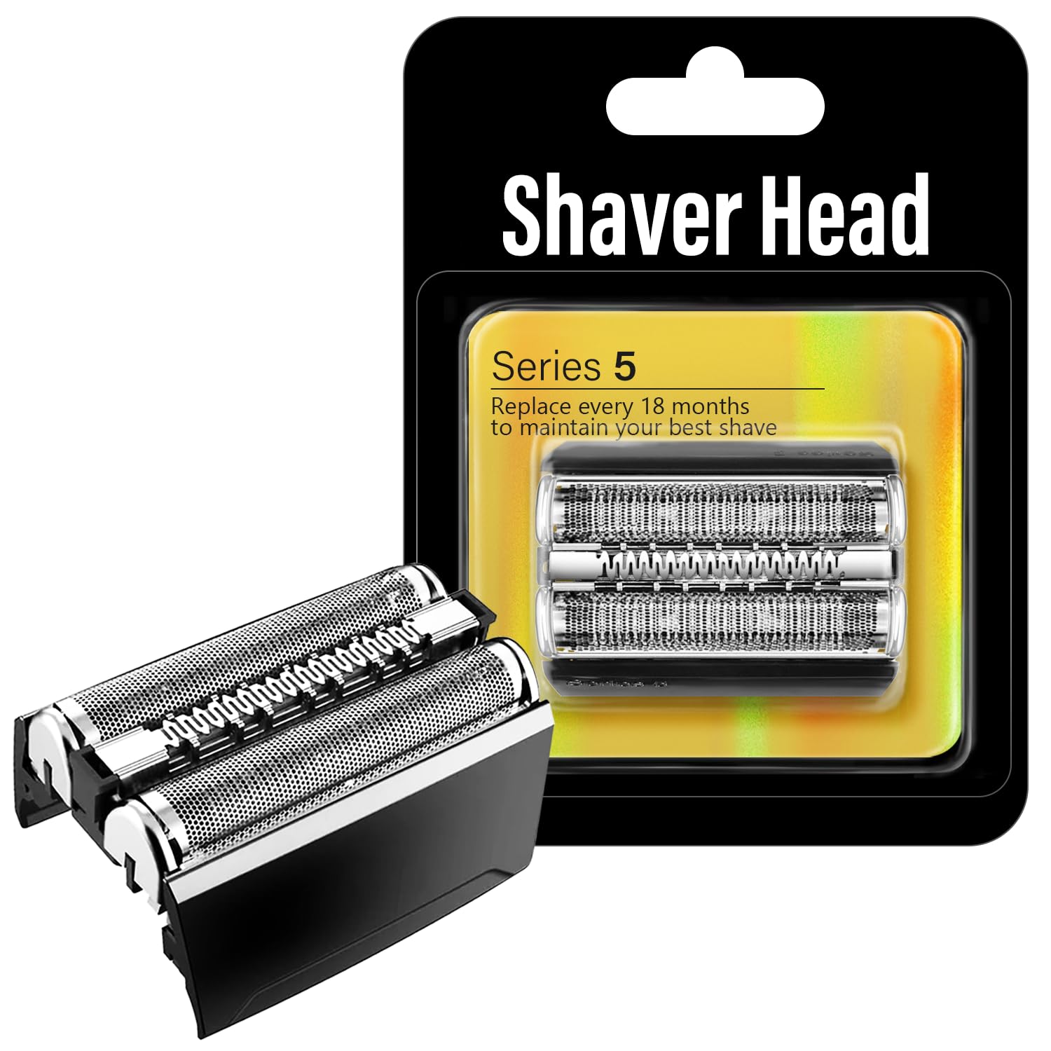 52B Series 5 Replacement Head Compatible with Braun Electric Shaver 5020, 5020s, 5030s, 5040, 5040s, 5050, 5050cc, 5070, 5070cc, 5090cc, 5140s, 5145s,