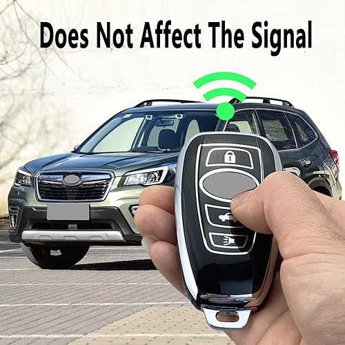 Miniatura 6 de Funda para Llavero Compatible con Subaru Forester Outback Ascent Crosstrek BRZ Impreza STI Legacy WRX Accesorios (Negro-Set Único)