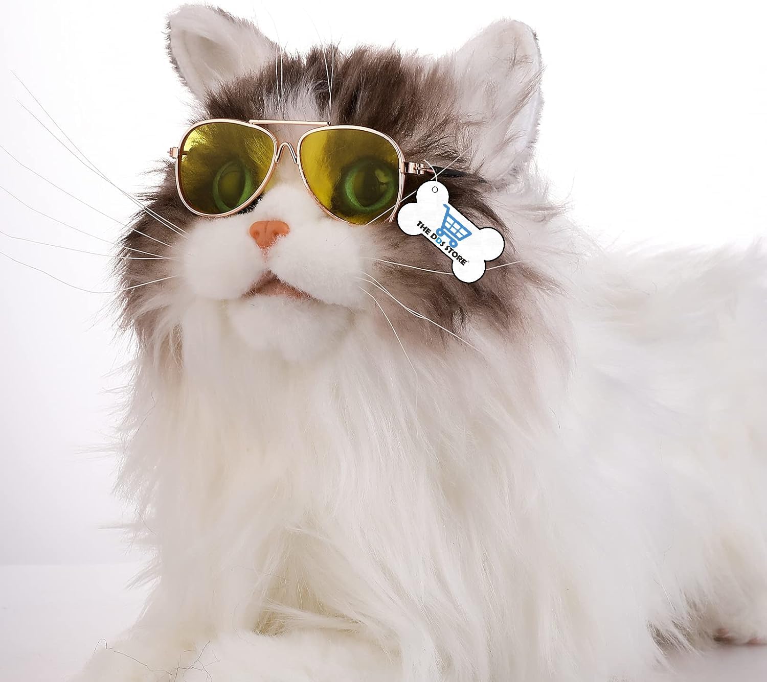 The DDS STORE1 Pcs Small Pet Sunglasses Retro Dog Sunglasses Round Metal Puppy Sunglasses Cosplay Glasses Photo Props Eyewear for Cats (Color May Vary) (Design-02) (B0CLB1T1S5) Amazon Price History, Amazon Price Tracker