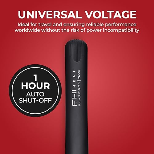 Miniatura 5 de FHI Heat Platform Plus Curve Pro - Plancha de pelo de 1 pulgada – Plancha de cerámica de turmalina iónica para rizos hinchables u ondas de playa –