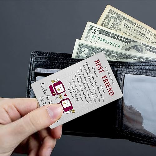 Miniatura 10 de Gezxin Tarjeta de mejor amiga para mujeres y mujeres, tarjeta de cumpleaños de amistad, regalo para mi mejor amiga para adolescentes, regalos de