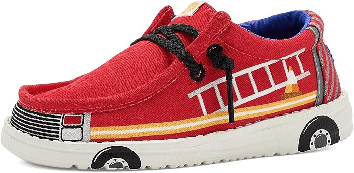 Обувь Hey Dude Wally Funk Firetruck (Toddler)