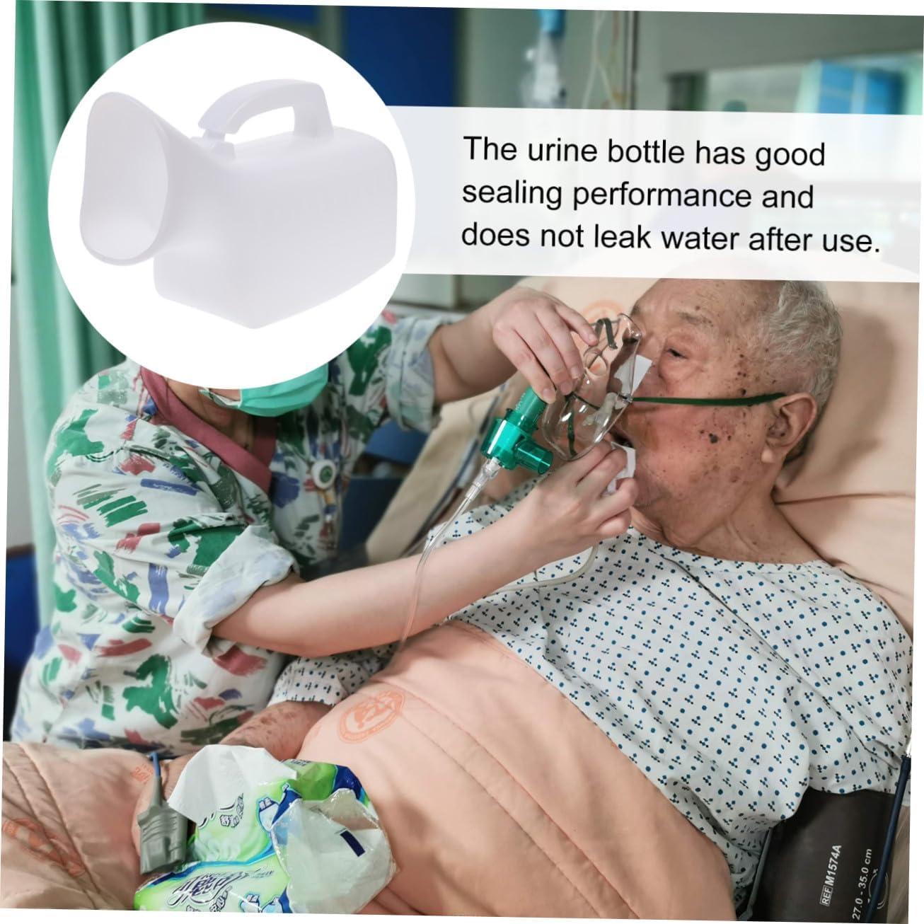 ORFOFE Portable Thickened Plastic Urinal for Women Emergency Urine Bottle Hospital Patient Easy to Carry Home Use