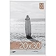 MCS Studio Gallery 20x30 Poster Frame White Woodgrain, Vertical & Horizontal Wall Hanging Large Picture Frame for Photos, Posters & Art Prints (1-Pack)