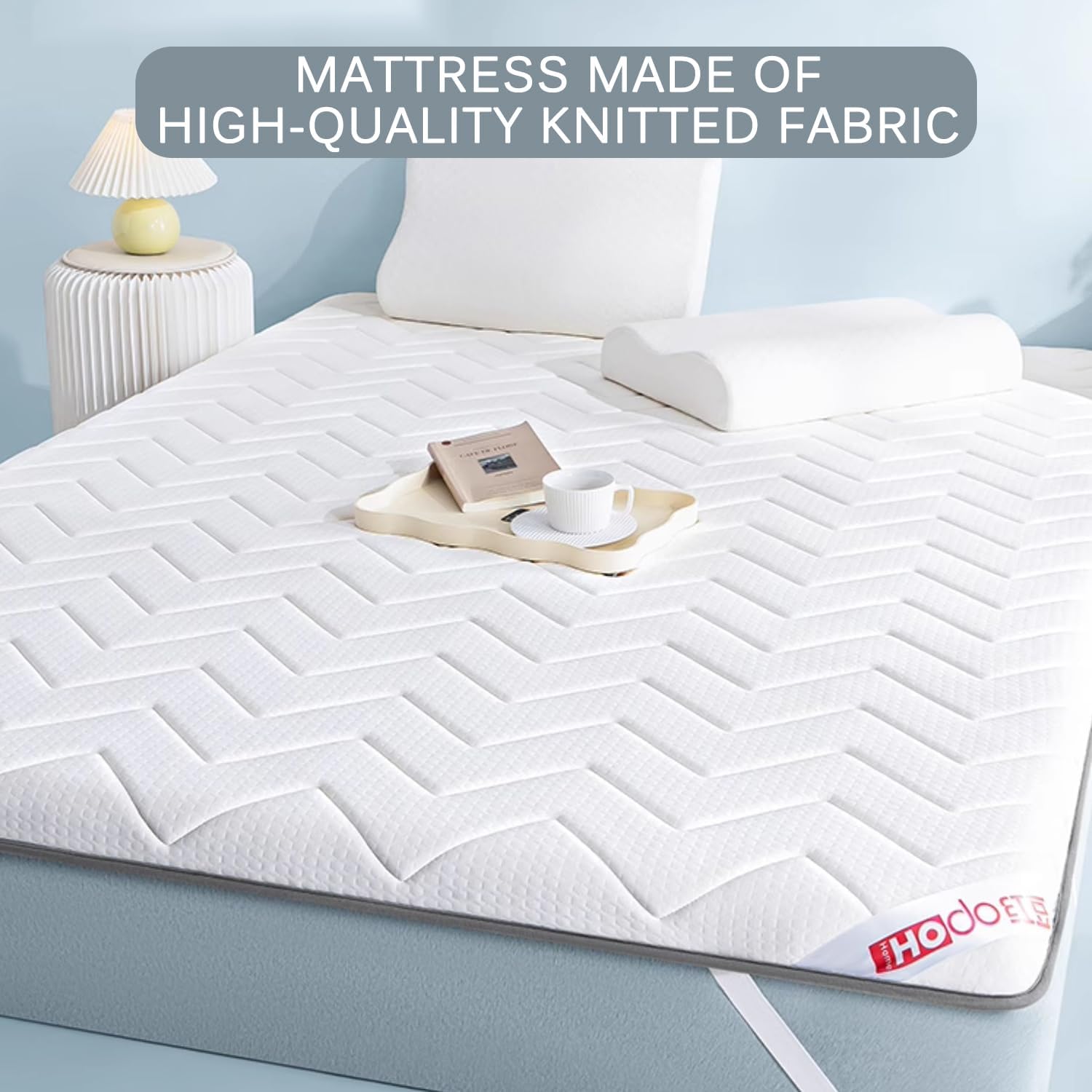 White,80x190cm, Latex Memory Foam Futon Floor Mattress Topper Foldable Japanese Floor Mattress Thicken 6Cm(2.4In) Tatami Mat Sleeping Mattress Soft Mattress for Dormitory Camping