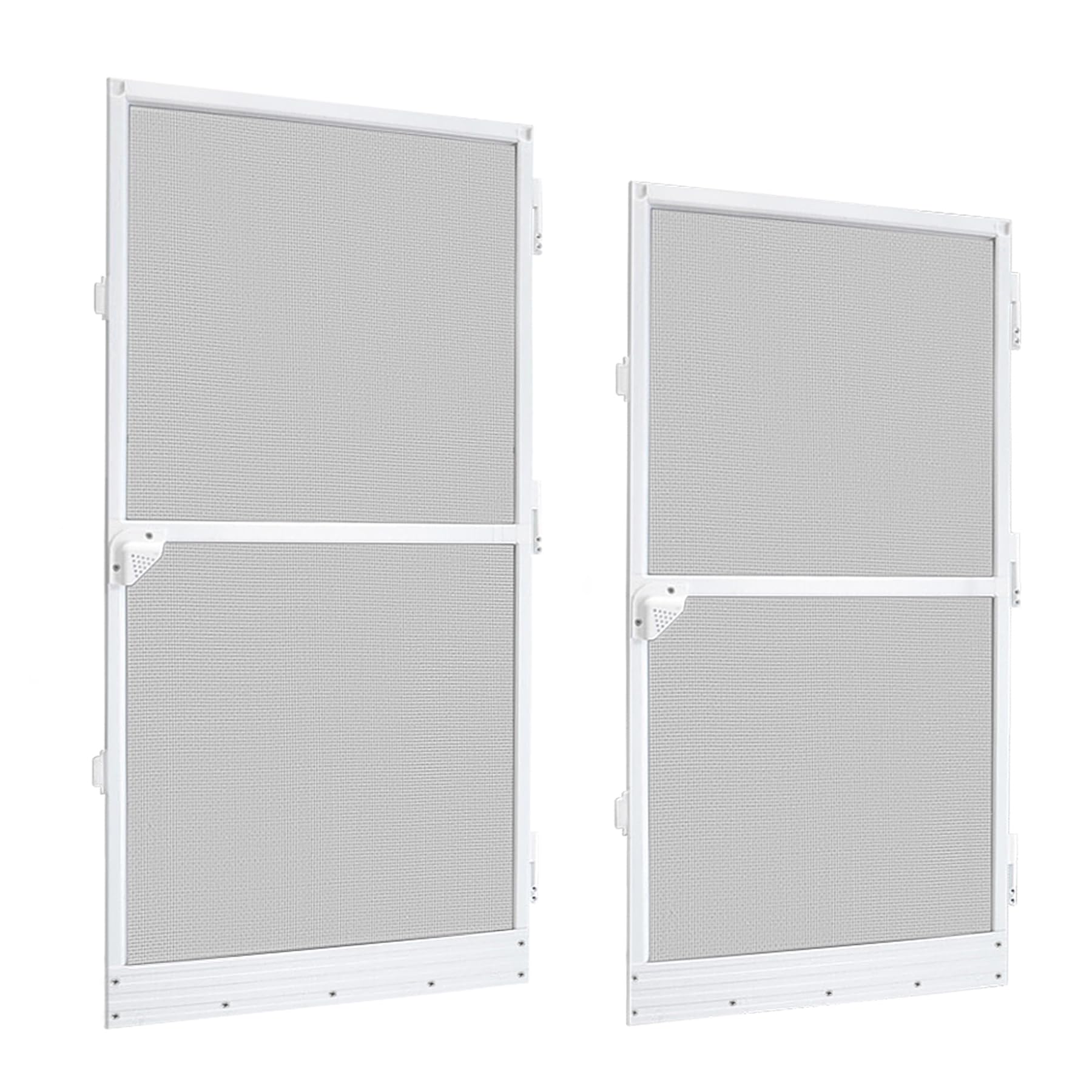 Schellenberg 70095 vliegengaas balkondeur, insectenbescherming deur Premium, aluminium frame, glasvezelweefsel, 120 x 240 cm, wit
