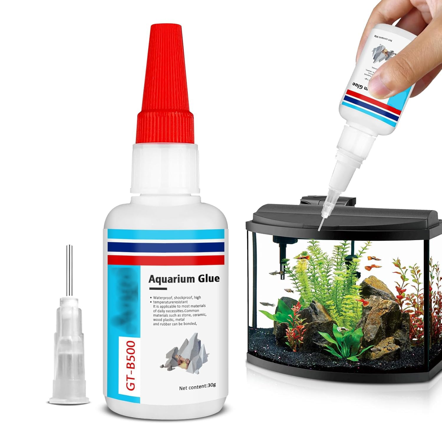 Sponsored Ad – Excefore Aquarium Glue, Clear Reef Glue for Instant Aquascaping of Plants, Rocks, Moss, Coral and Wood in Freshwater & Saltwater Tanks (30g)