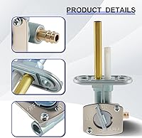 Vista 4 de MOTOALL Interruptor de tanque Válvula de gasolina Petcock con junta para Yamaha Bear 250 400 Válvula de cierre para Yamaha Bear Tracker 250 Bruin