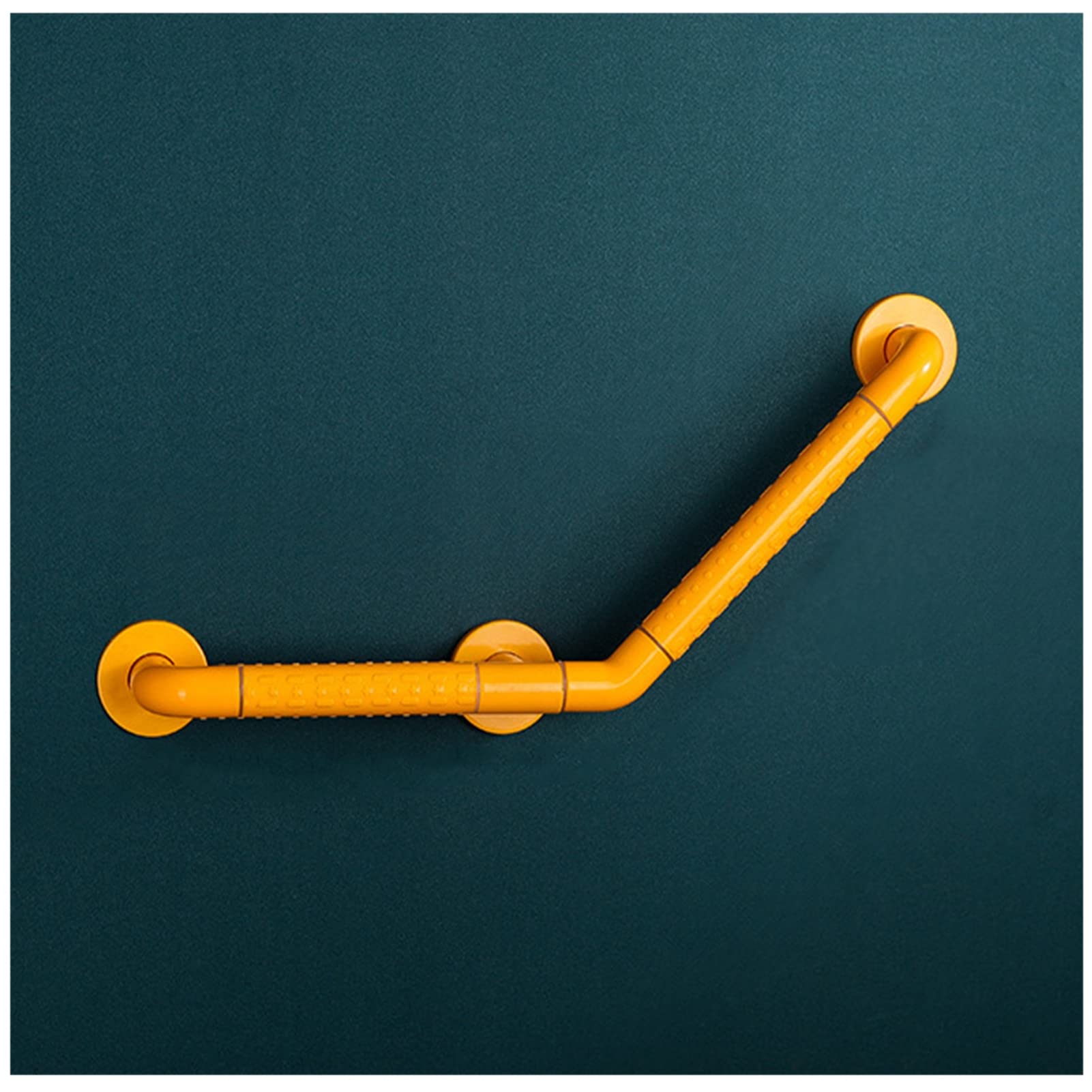 WDSOPK Bathroom Grab Bar Bathtub Grab Rails with Safety Circles Stainless Steel Safety Support Handle for Elderly Disabled Shower Toilet,White,20cm（Yellow-40cm）