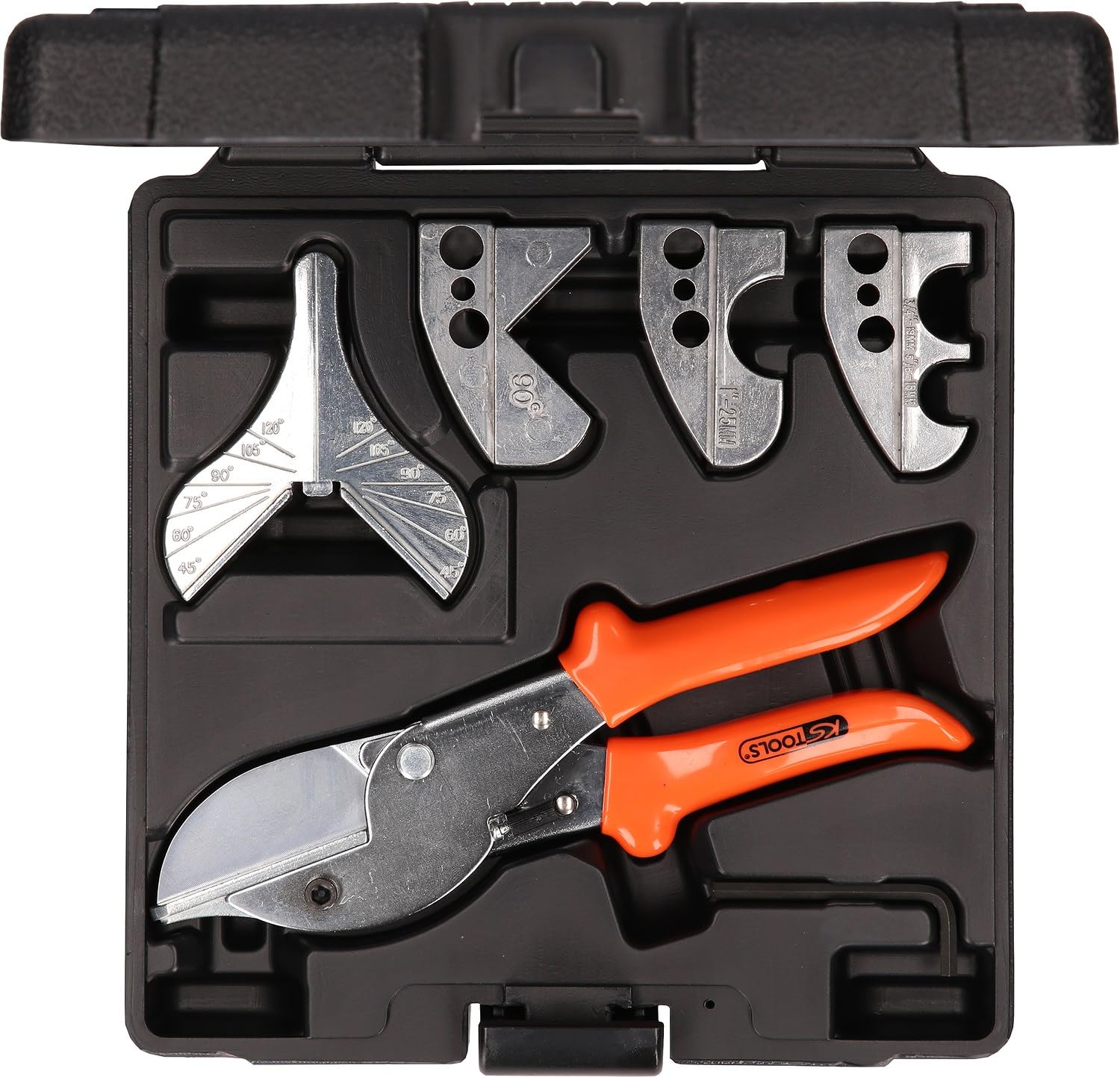 KS Tools 123.0075 Juego de tijeras para mangueras y tubos de plástico, 7 pzs