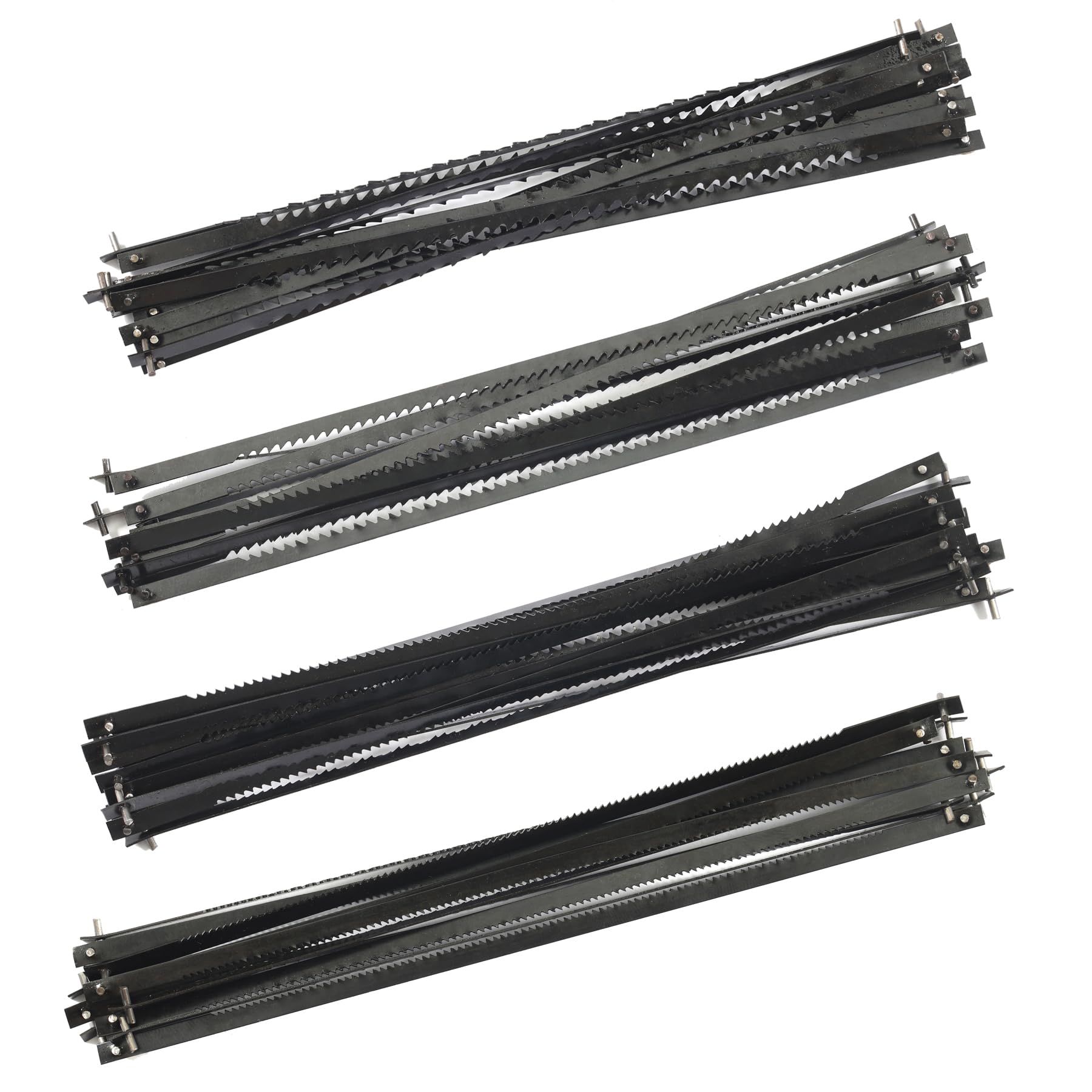 5-Inch Scroll Saw Blade Pin End Replacement 48Pack for Wood, High Carbon Steel(24TPI, 18TPI，15 TPI, 10TPI 12pcs Each)