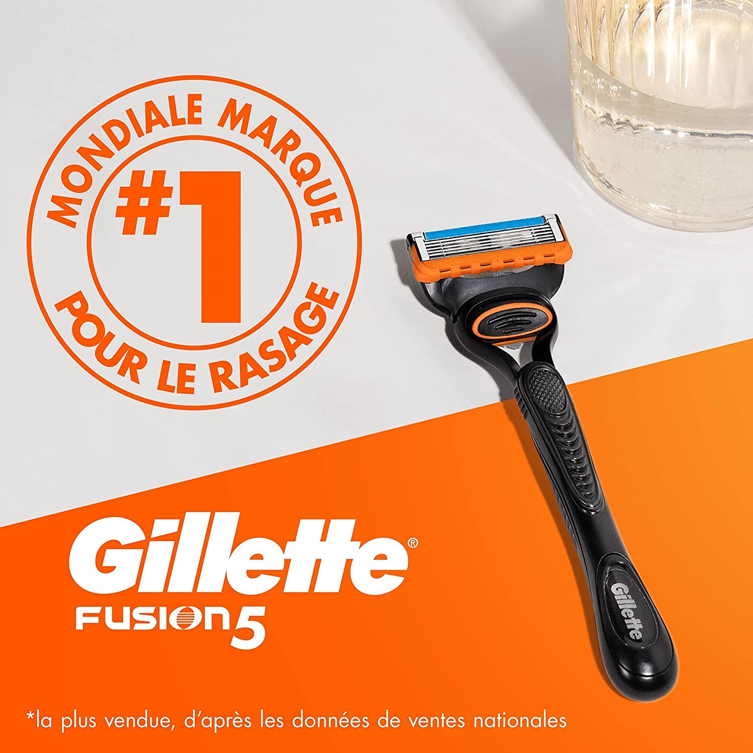 Gillette Fusion5 Recharges de Lames de Rasoir pour Homme, Pack de 12 Recharges de Lames, 6 + 6 Lames, Pour un Rasage Confortable et Précis