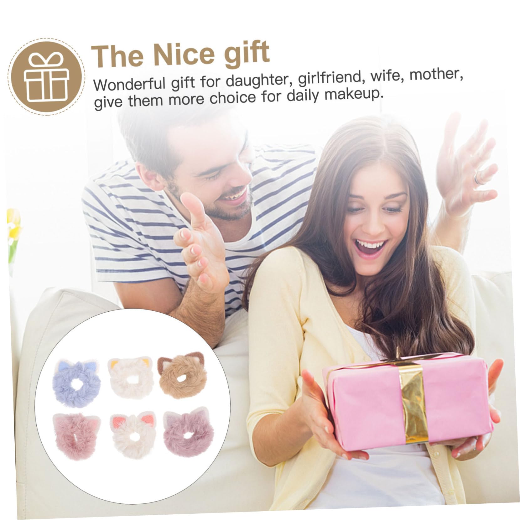 FOMIYES 18piezas Scrunchies De Para Niñas Coleteros De Peluche Elásticos Coloridos y Versátiles Para Coletas Recogidos