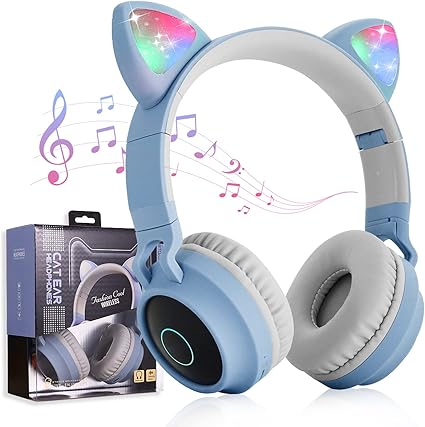 Amazon Co Jp 億騰 ねこみみ ヘッドフォン 子供用ヘッドホン Bluetoothヘッドフォン Led付き キラキラ 虹色変換 Bluetooth5 0 ブルートゥースイヤホン Bluetooth5 0 Led付き オーバーイヤーヘッドホン マイク付き キッズ ヘッドホン 折りたたみ 携帯便利 猫耳ヘッドホン