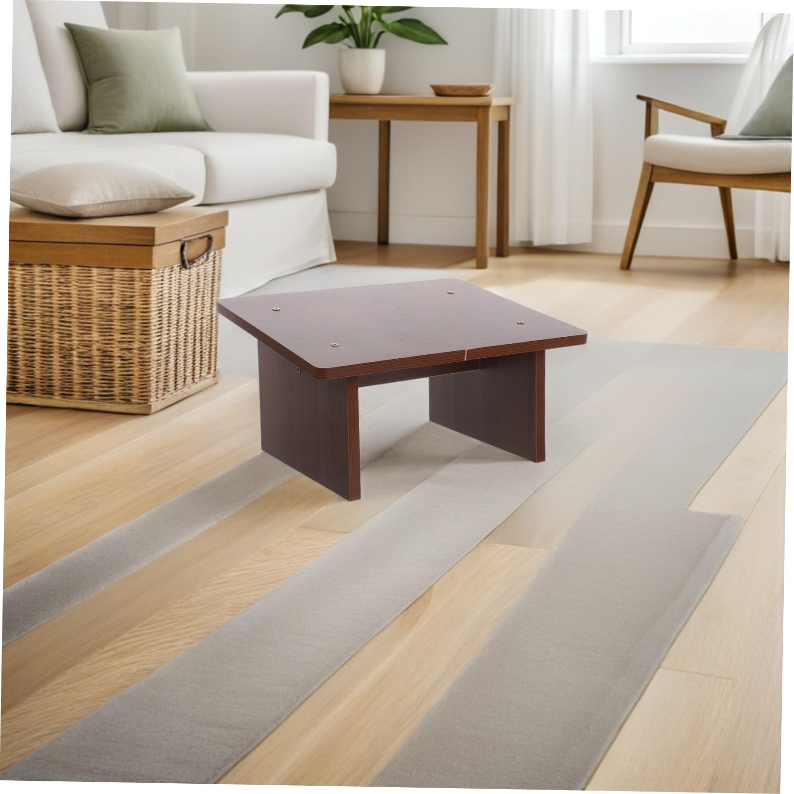 Poggiapiedi in Legno Supporto Ergonomico per Piedi Sotto Scrivania Poggiagambe Antiscivolo per Ufficio e Casa Design Inclinato Compatto