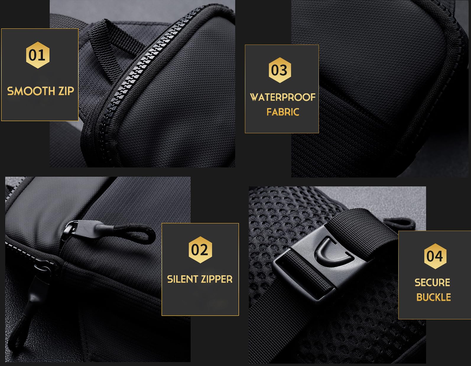 Simptech Mini torba crossbody, pasek, do biegania, uchwyt na telefon, podwójna kieszeń, wodoodporna, bez użycia rąk, dla biegacza, do treningu, wędrówek, jazdy na rowerze, podróży