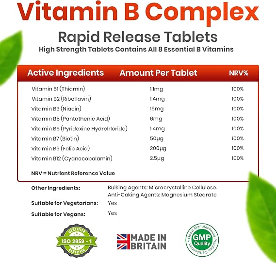 Vitamin B Complex 360 Tablets (Full Year Supply)