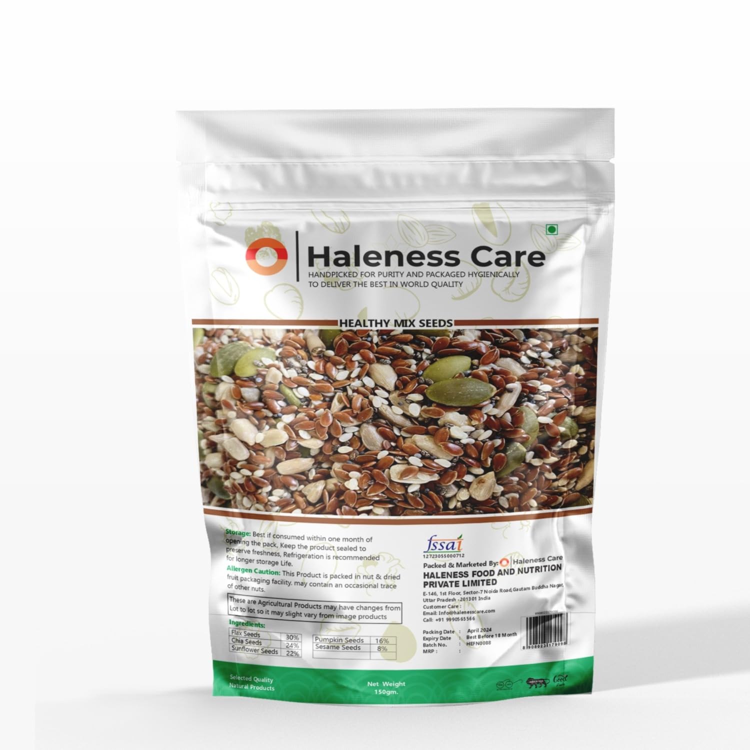 See full amazon price history chart for Haleness Care Healthy Mix Seeds | Pumpkin, Sesame, Flax, Chia & Sunflower Seeds | (150 Grams (Pack of 1) Haleness Care Healthy Mix Seeds | Pumpkin, Sesame, Flax, Chia & Sunflower Seeds | (150 Grams (Pack of 1) (B0DB8JHGD7) Amazon Price History, Amazon Price Tracker