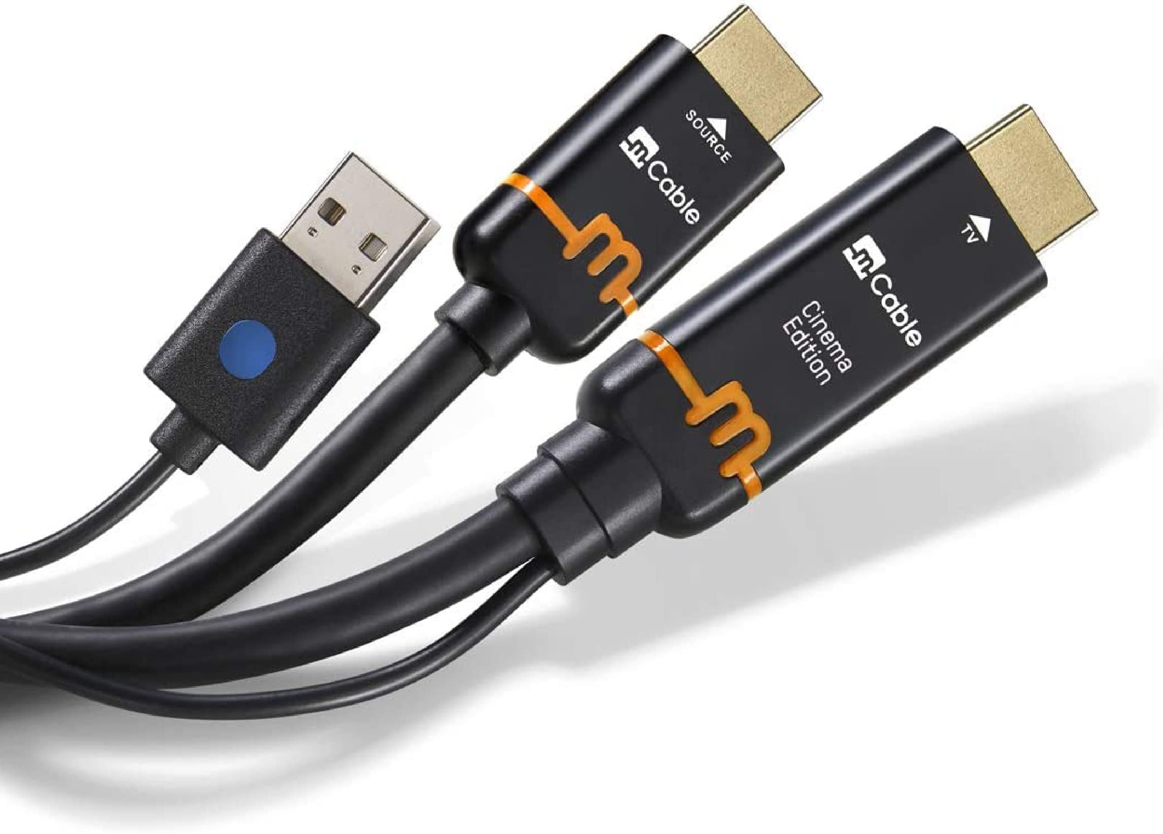 Marseille mn02612 Mcable HDMI Cable 1, black/Gold, 52 m