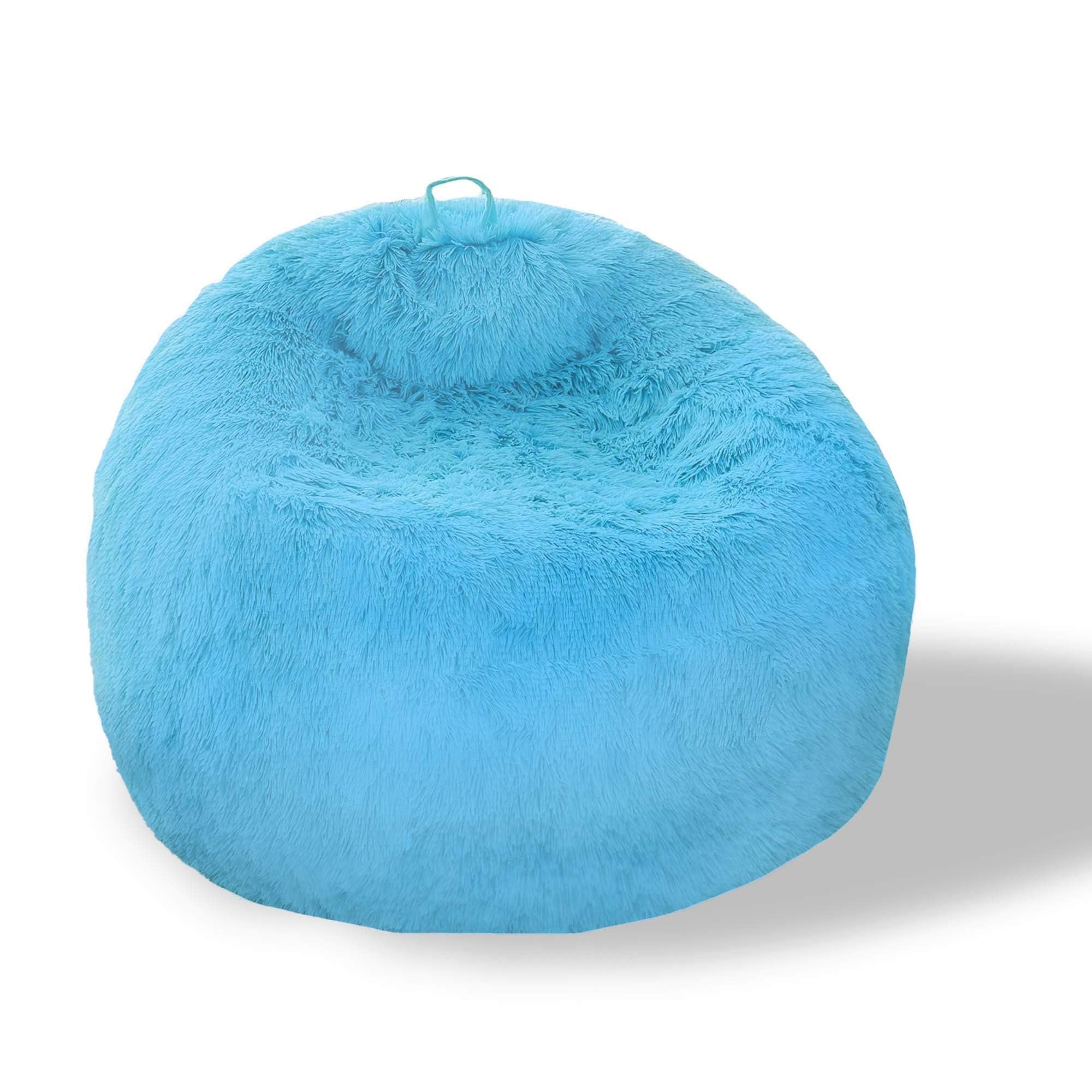 BCU Bean Bag Chairs for Kids and Adults Without Filler (Cover Only) Comfy Plush Fluffy Bean Bag Chair Cover Lazy Sofa Cover for Bedroom Living Room,
