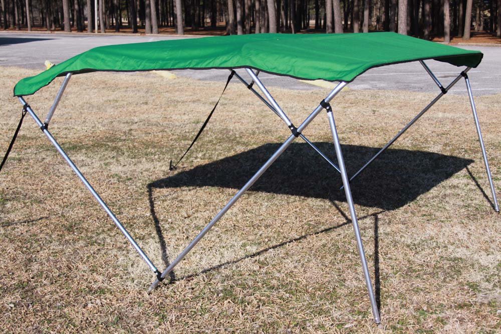 Vortex New Green Pontoon/Deck Boat 4 Bow Bimini Top 10' Long, 97-103