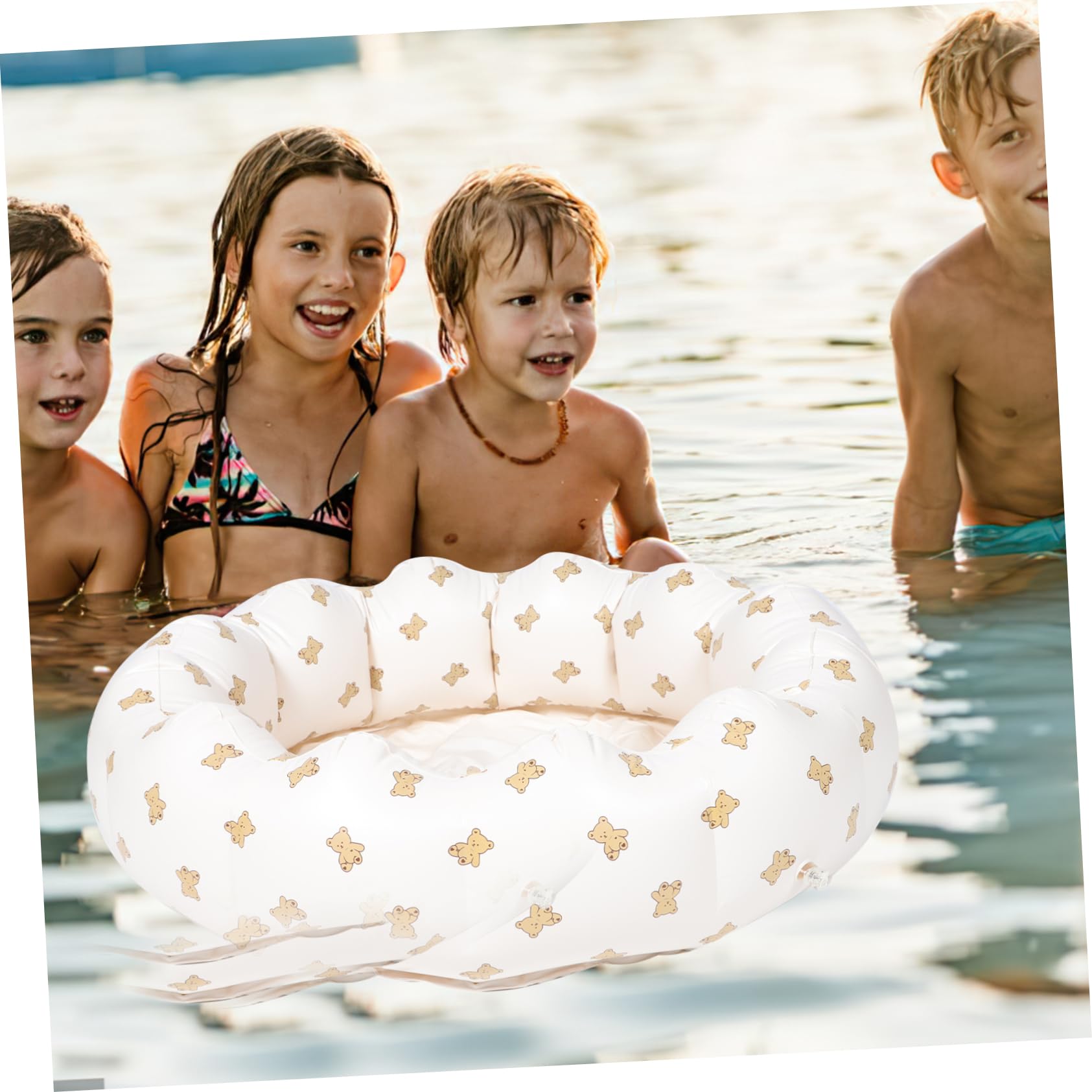 Abaodam Piscina Inflable para Bebés Pequeña Piscina de Baño para Inflable para Interiores y Exteriores para Verano y Cumpleaños
