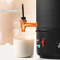 Vista 3 de OFFNOVA Derretidor de cera para hacer velas, olla de fusión eléctrica grande de cera de 10L con boquilla de núcleo de calefacción y pantalla