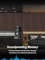 Vista 5 de Mollywell Wood Panels for Wall, Time-Saving Installation, Versatile Wood Slat Wall Decor, Enhanced Acoustic & Sound Proof Fluted Design for Home &