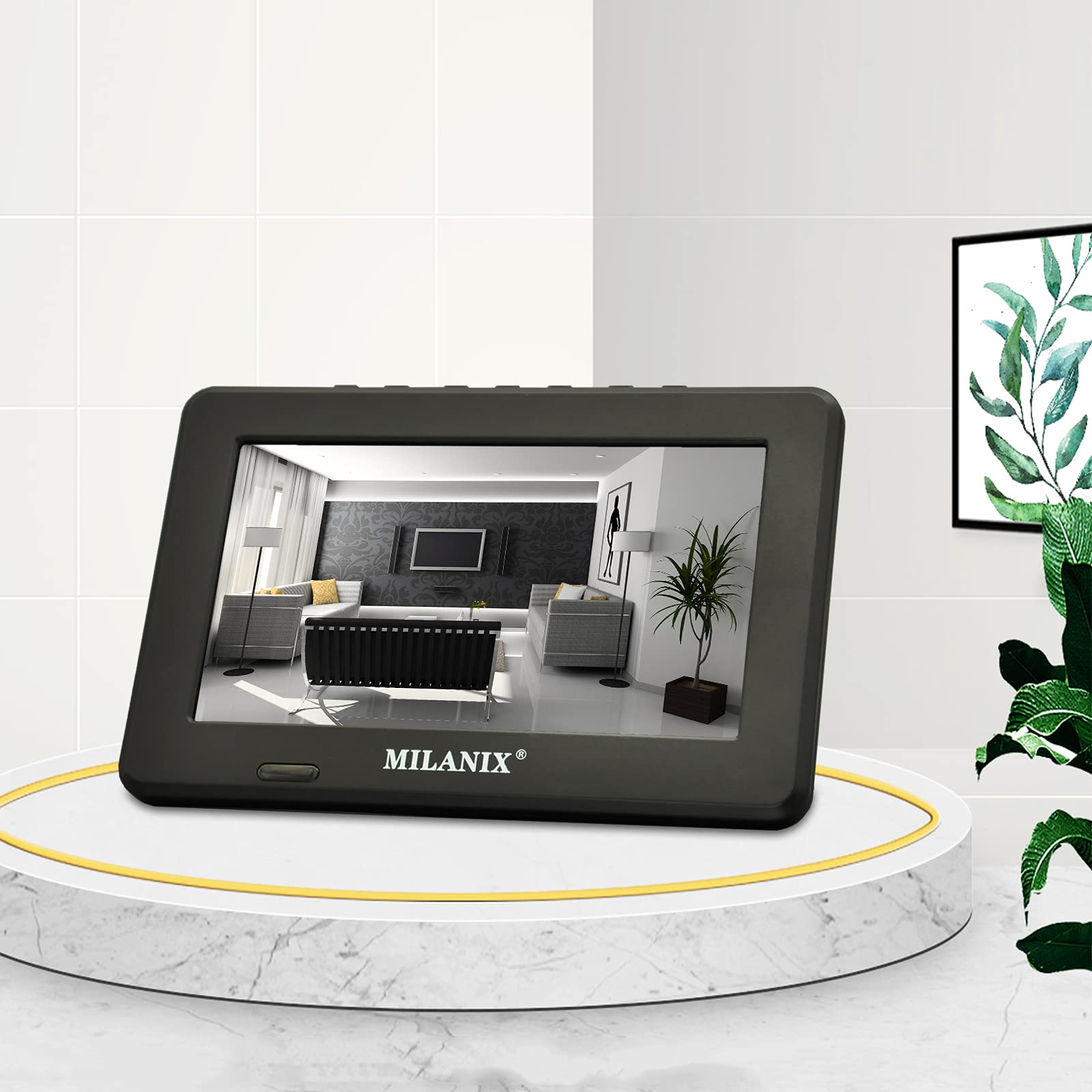 Milanix 8" Portable Widescreen LED TV with HDMI, VGA, MMC, FM, USB/SD